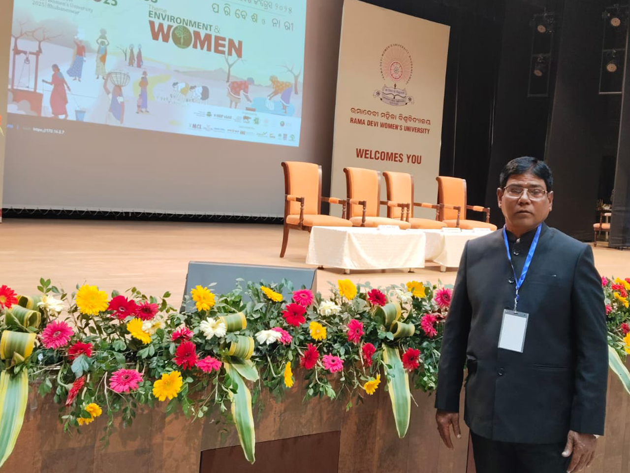 OUR SECRETARY ATTENING THE CONFORENCE ON ENVIRONMENT